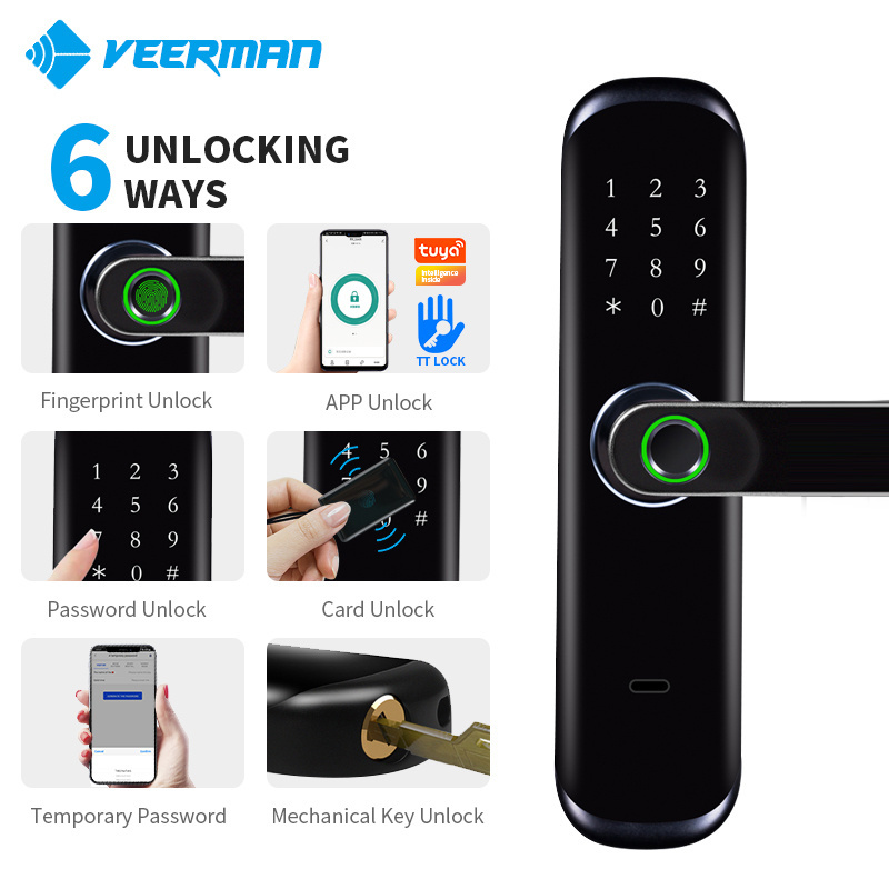 Factory Price Best Quality Automatic House Door Hotel Door Gate Keyless Fingerprint Digital Smart Door Lock