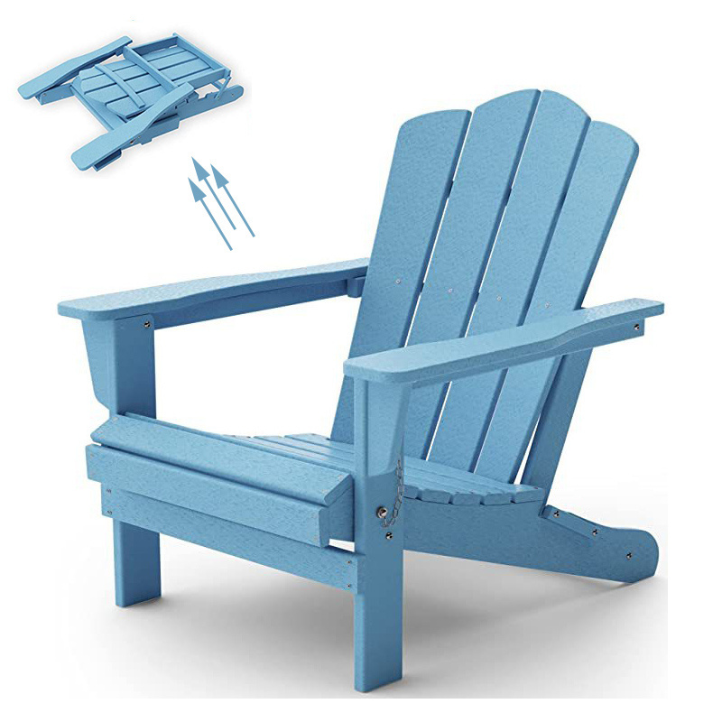 Waterproof Outdoor Garden Patio Beach Folding Lounge Hard Polywoo Muskoka Adirondack Chairs