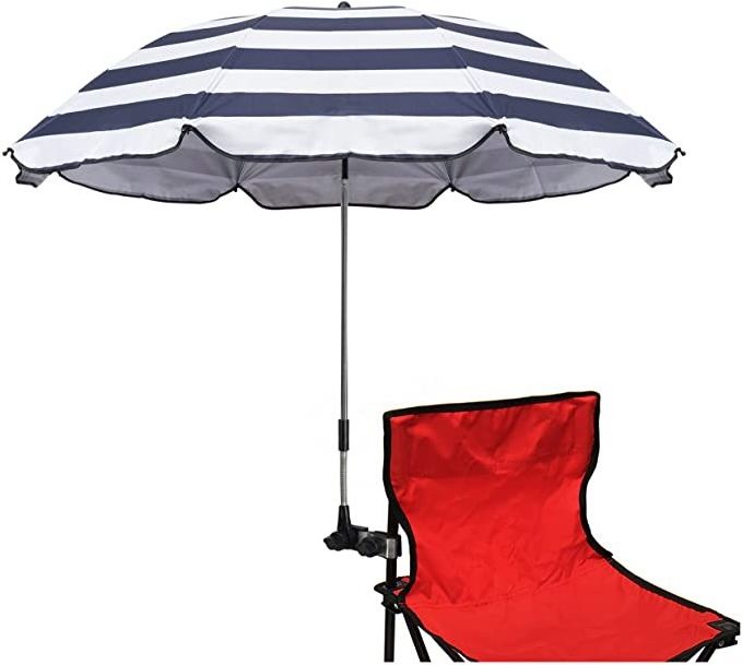 Chair Umbrella 46 inches UPF 50+ Clip on Parasol for Patio Beach Umbrellas