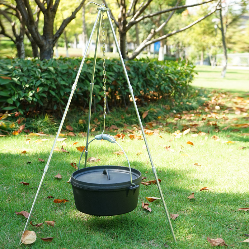 Tripod Open Fire Outdoor Field Picnic Camping Garden Heater Barbecue Hanging Bbq Grill