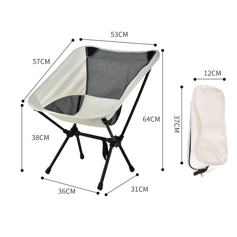 Factory Wholesale Custom Logo Outdoor Portable Ultralight Backpack Folding Fishing Kids Camping Mini Moon Chair Foldable