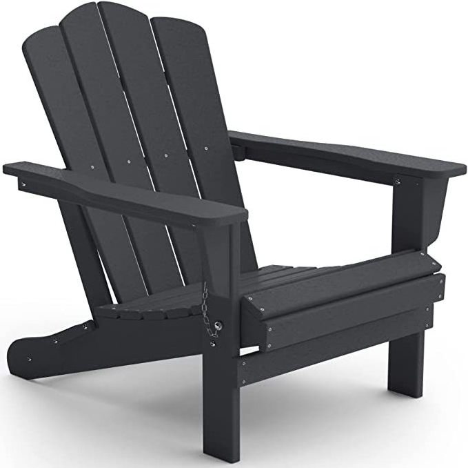 Luxury Modern Adirondack Garden Leisure Wood Beach Chair with Stand Waterproof Patio Outdoor Dining & Park Wood Material