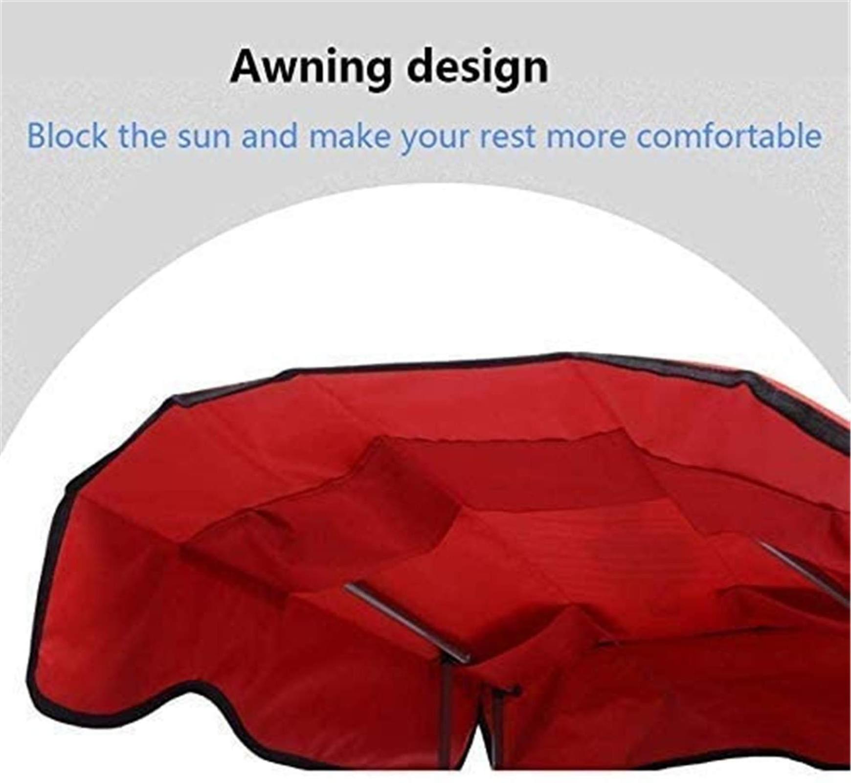 Portable Camping Chairs Folding Lightweight Sun Lounger Garden Lounger Beach Chair with Sun Shade