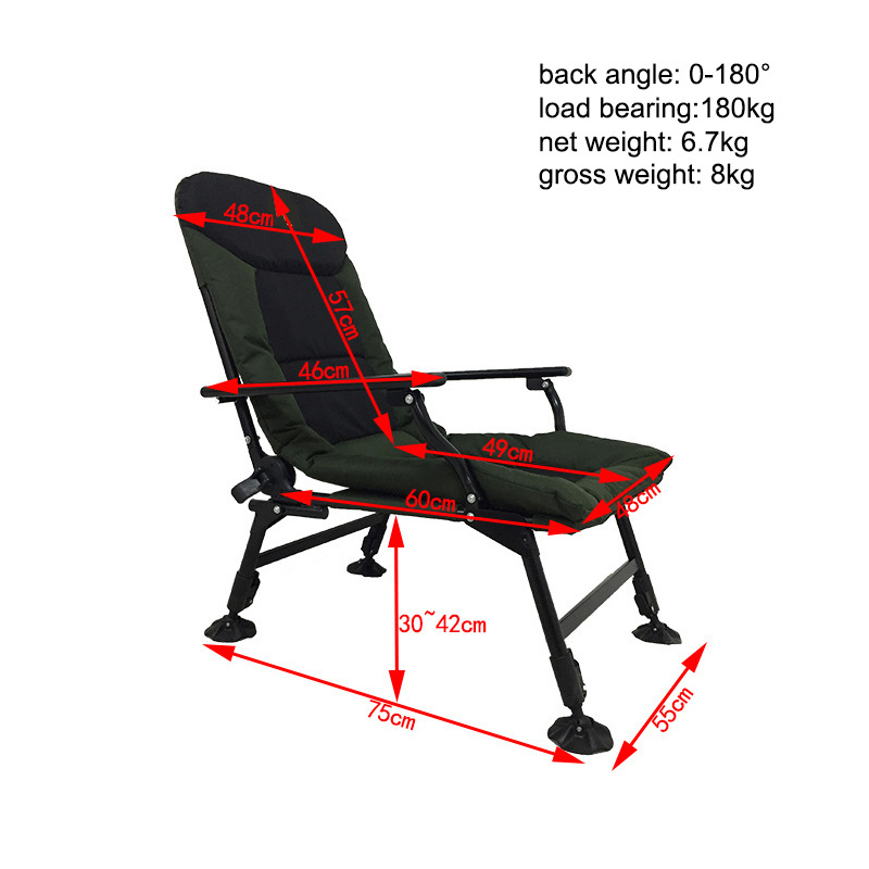 Heavy Duty Outdoor Folding Chair with Robust Aluminum Tubular Steel Frame for Garden Camping and Beach Use Outdoor Furniture