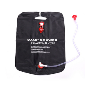 Wholesale 20L 5 gallons Heating Pipe Bag Solar Water Heater Outdoor Other Camping gear Portable camping shower