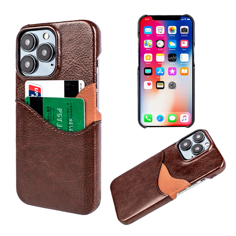 High Quality PU Leather Wallet Card Holder Phone Case With Card Slot  Phone Cover For iPhone 13 14