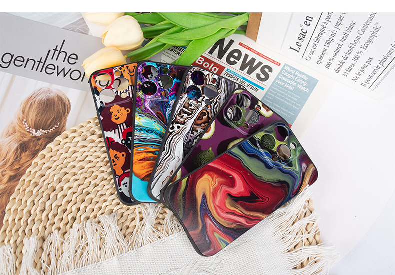 for iPhone 12 13 14 15 TPU case phone case pattern printing UV logo custom painting for Xiaomi Samsung Google custom phone case