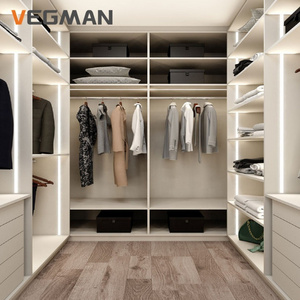 Modular Custom Wooden Design Modern Bedroom Closet Wardrobe Walk In Closet