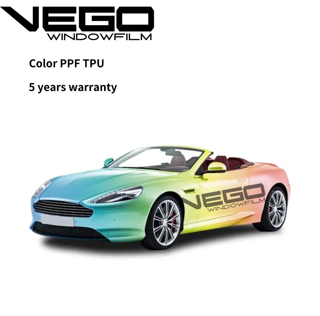 VEGO best quality color tpu film Hot best anti-scratch self healing TPU 7.5mil color ppf paint protection film for cars