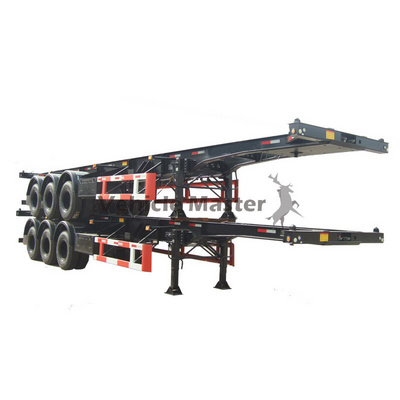 Vehicle Master 20-80 Tons 2 3 4 Axles Container Chassis 20ft 40ft 45ft Skeleton Semi Trailer Truck for sale