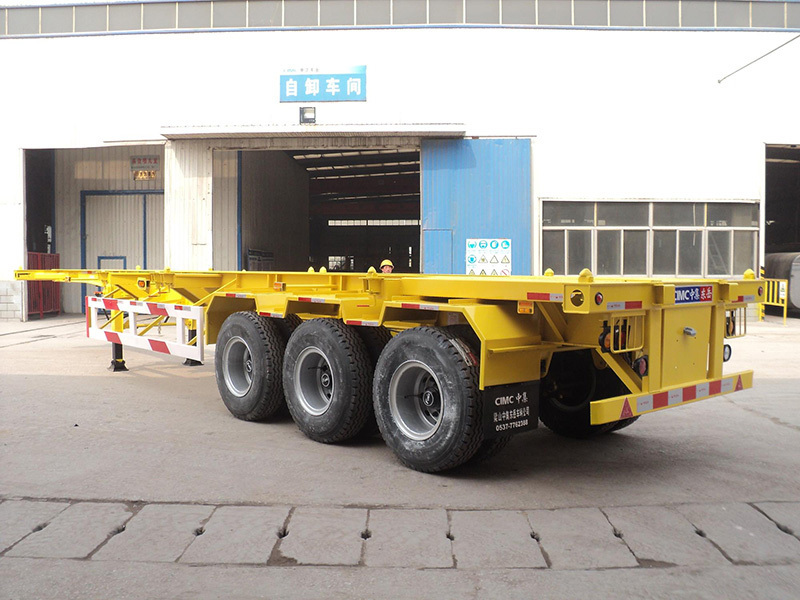 Vehicle Master 20-80 Tons 2 3 4 Axles Container Chassis 20ft 40ft 45ft Skeleton Semi Trailer Truck for sale