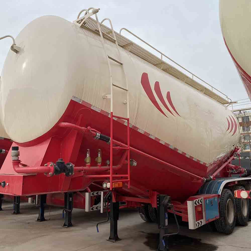 Vehicle Master 3 axle 60CBM powder transporting bulk cement tanker semi trailer for sale