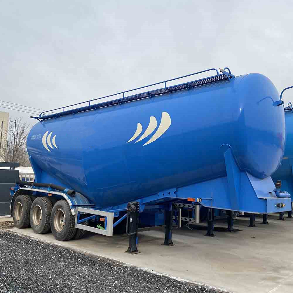 Vehicle Master 3 axle 60CBM powder transporting bulk cement tanker semi trailer for sale