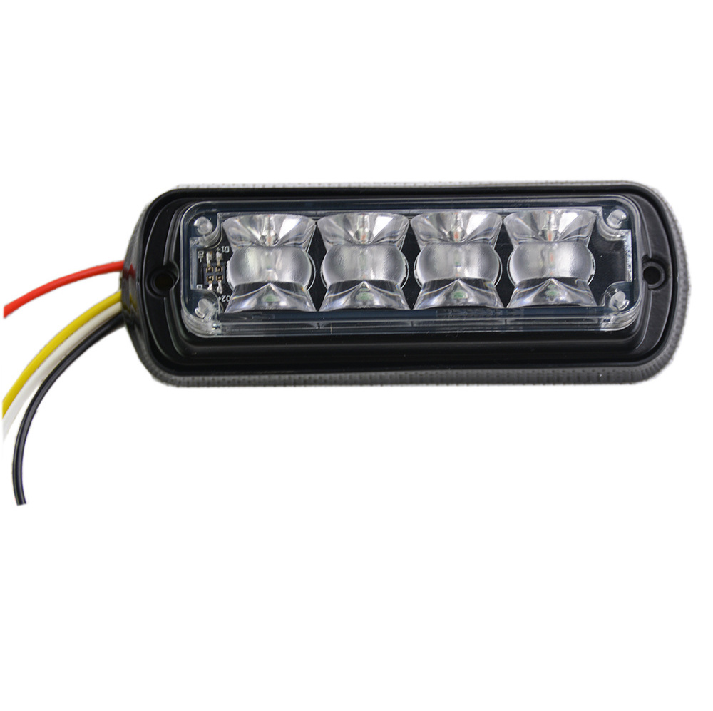 12W Emergency Warning Dash Deck Led Light High quality Amber led Strobe Grille lights for Emergency Vehicles