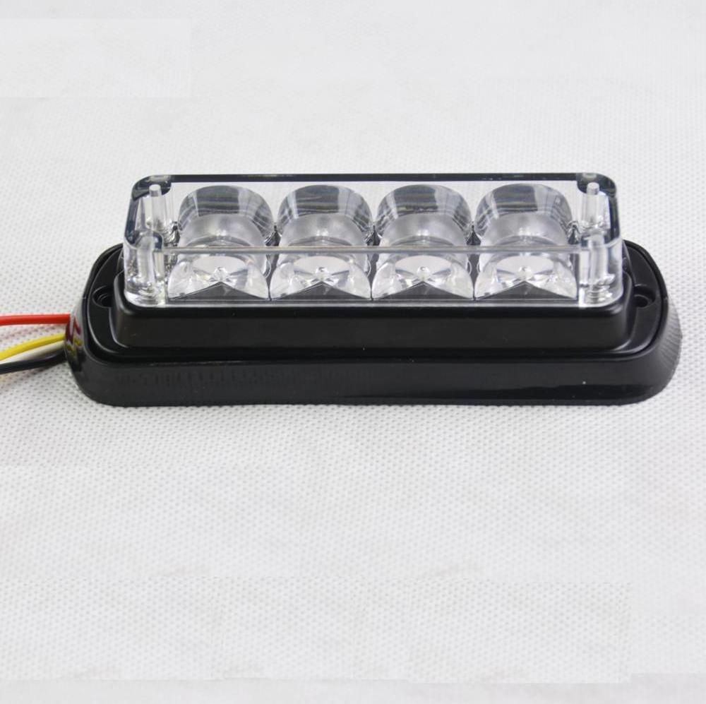 12W Emergency Warning Dash Deck Led Light High quality Amber led Strobe Grille lights for Emergency Vehicles