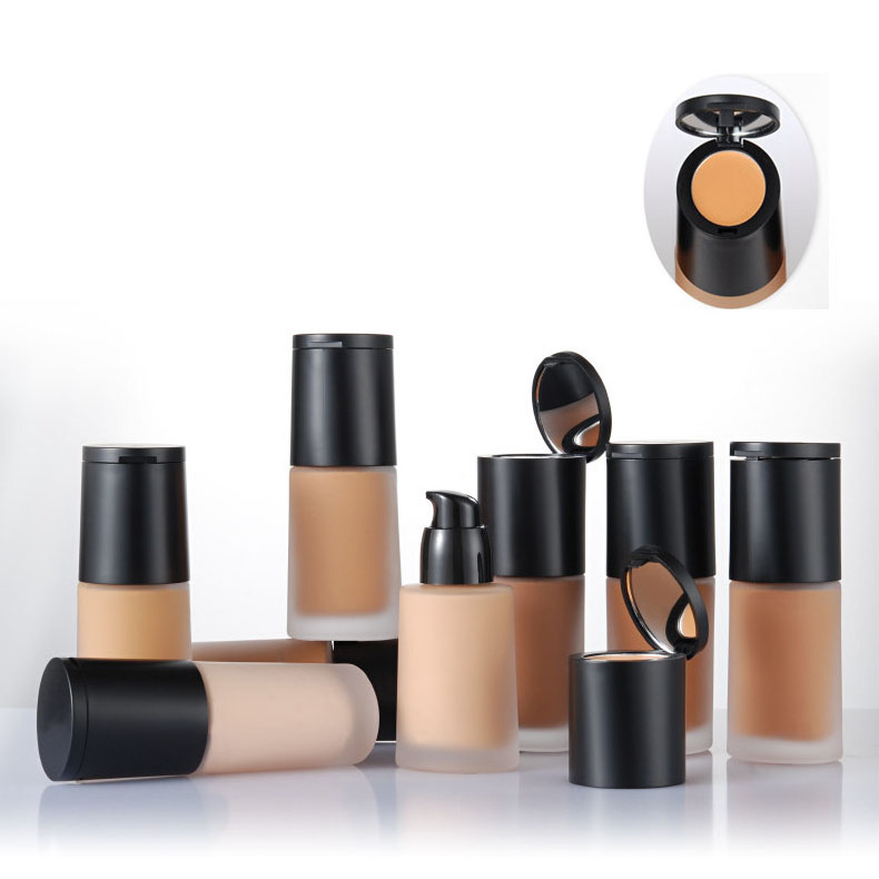 Waterproof Long Lasting Multi-purpose Liquid Foundation Dark Skin Creamy Concealer Brown Foundation