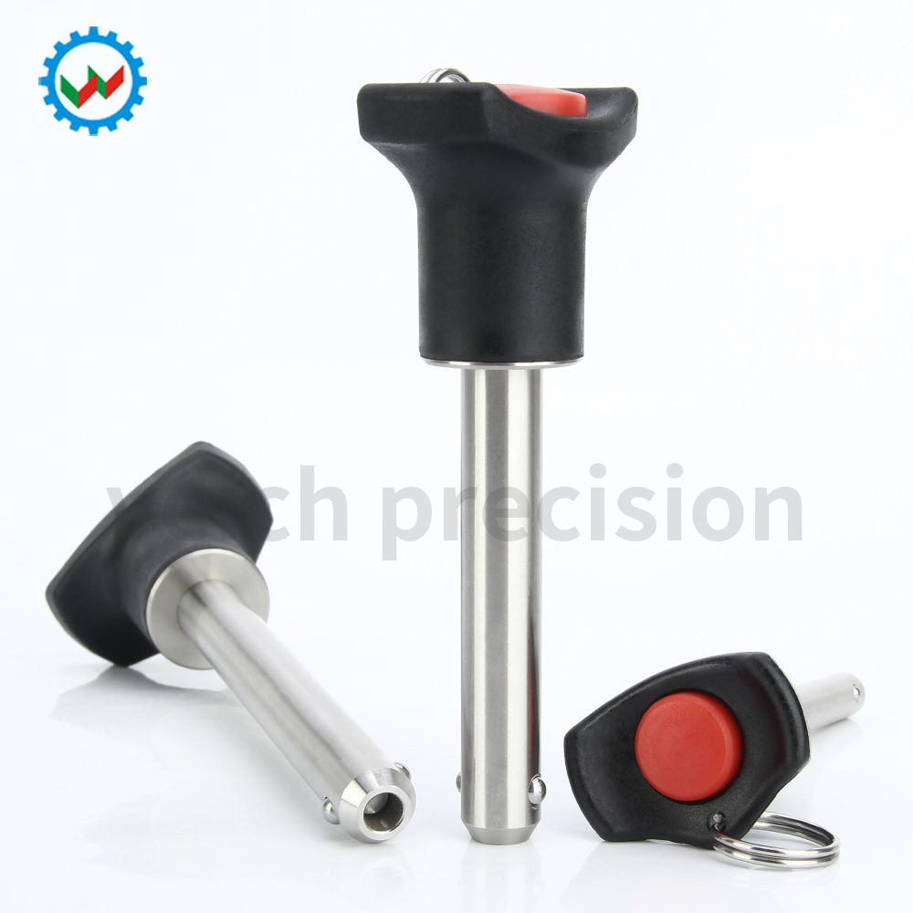 Stock Type  VCN121 Push Button Safety Pin Plastic Knob SUS304 Positive Locking Quick Release Pin