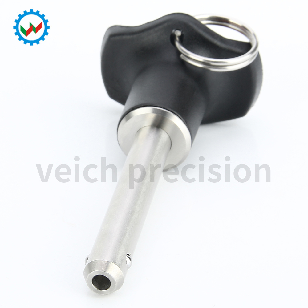 Stock Type  VCN121 Push Button Safety Pin Plastic Knob SUS304 Positive Locking Quick Release Pin