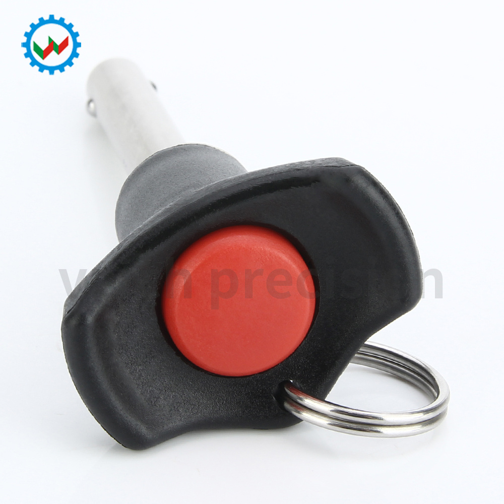 Stock Type  VCN121 Push Button Safety Pin Plastic Knob SUS304 Positive Locking Quick Release Pin