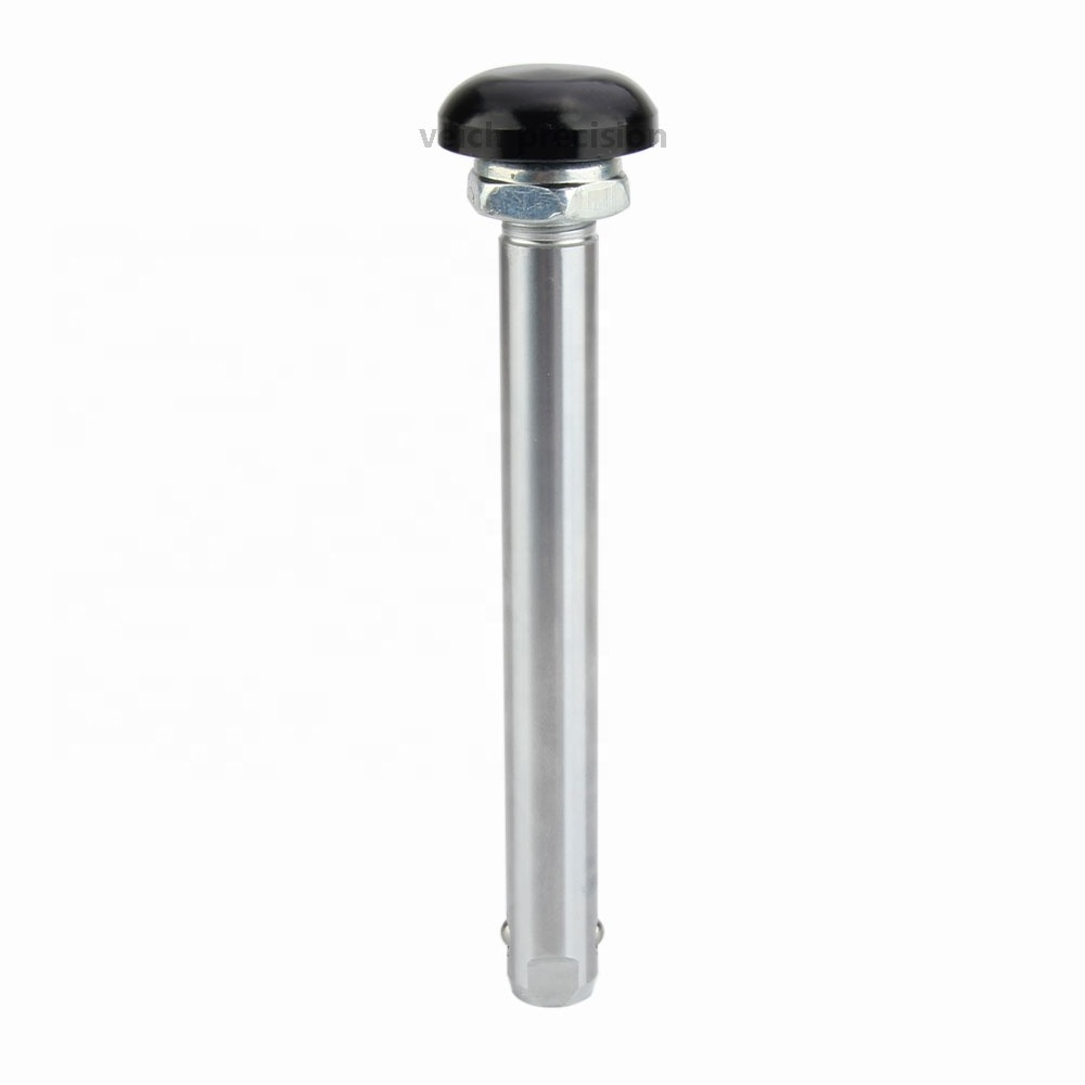 Carbon Steel Galvanized Push Button Handle Quick Release Axle Lock Pin For Active Wheelchair