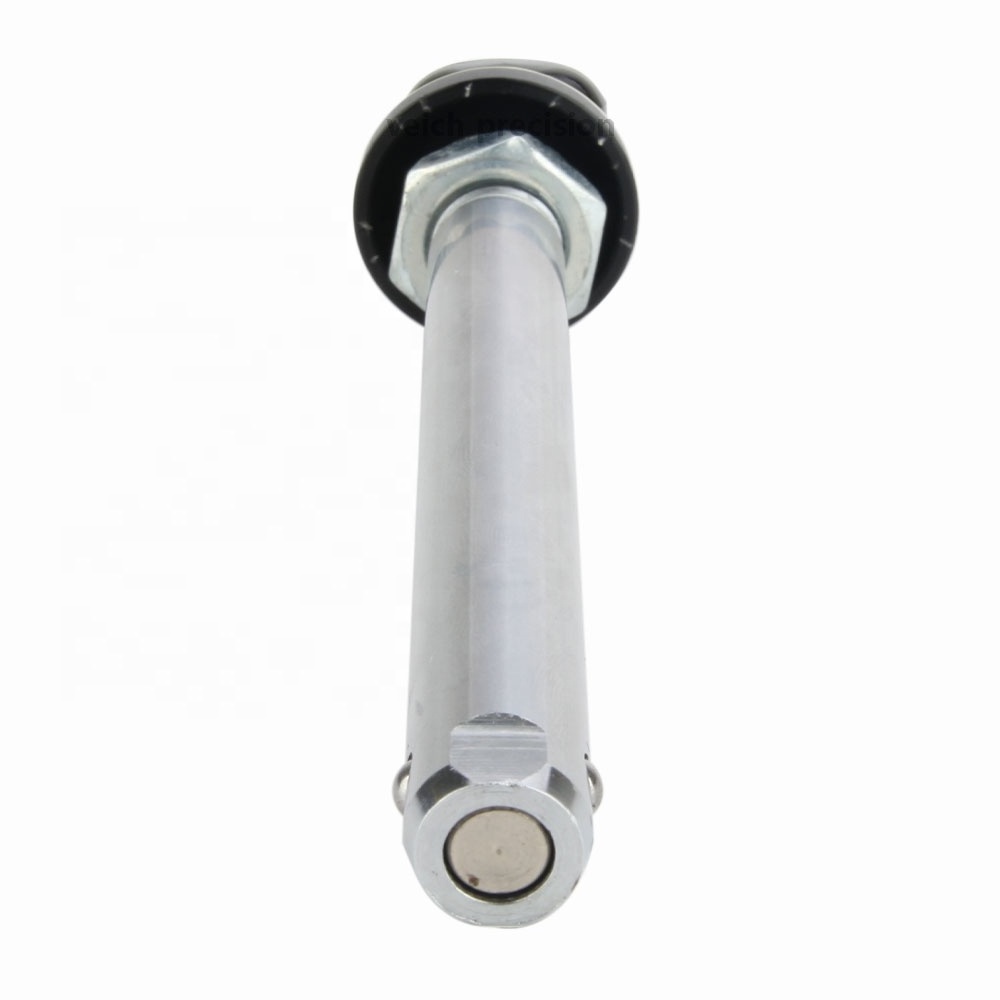 Carbon Steel Galvanized Push Button Handle Quick Release Axle Lock Pin For Active Wheelchair