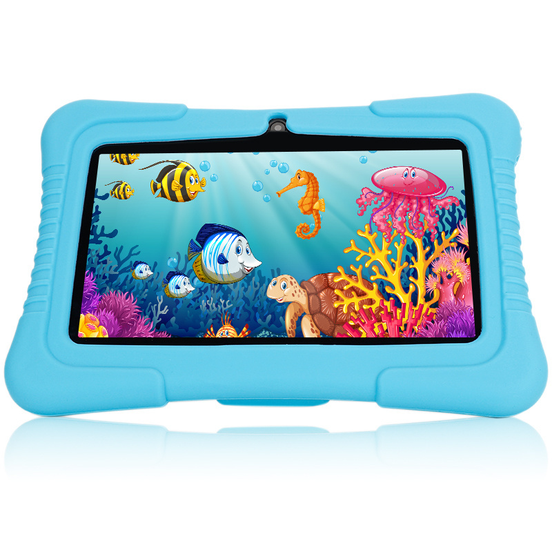 Cheap Roh Tablet Android Kids Tablet with WiFi Dual Camera 1GB 16GB Storage 1024 x 600 Touch Screen 7 Inch Children Tablet Pc