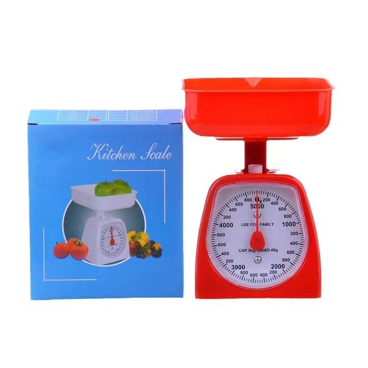 Veidt Weighing 30kg 40kg 50kg Kitchen Mechanical Dial Spring Balance Scale With Stainless Steel Platform