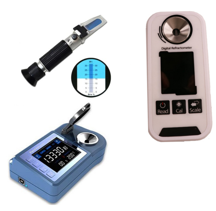 Pocket size 3 in 1 brix water content Be value Digital Honey refractometer for bee keeping Honey