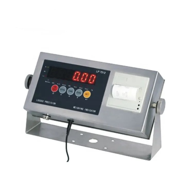 Veidt Weighing LP7512 300Kg/400kg Electronic Platform Scale Bench Indicator Stainless Steel Floor Scale Indicator with Printer