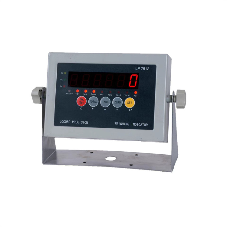 Veidt Weighing LP7512 300Kg/400kg Electronic Platform Scale Bench Indicator Stainless Steel Floor Scale Indicator with Printer