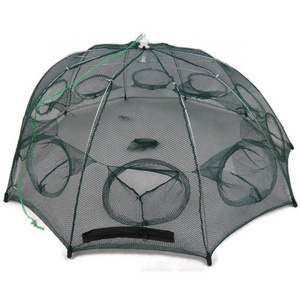 Sotelo Umbrella Cage 10 Holes Fishing Net Trap Folding Umbrella Portable Automatic Cage Fish Shrimp Lobster Crab