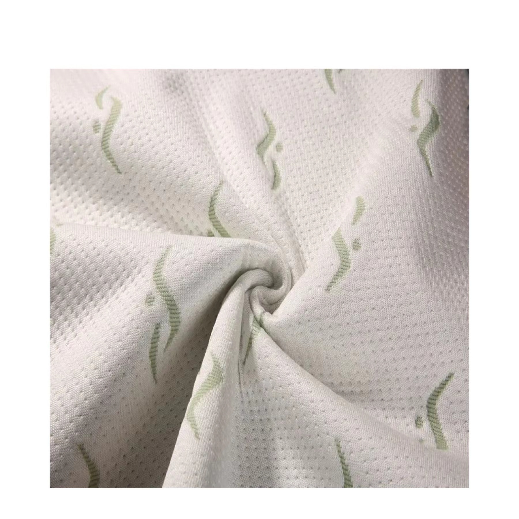 Bamboo Jacquard waterproof polyurethane Laminated Fabric Woven Cotton Viscose Bamboo for Mattress protector