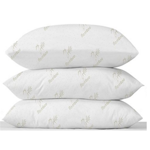 Wholesale Decorative Pillow Covers White Bamboo Jacquard Zippered 100% Waterproof Pillow Case