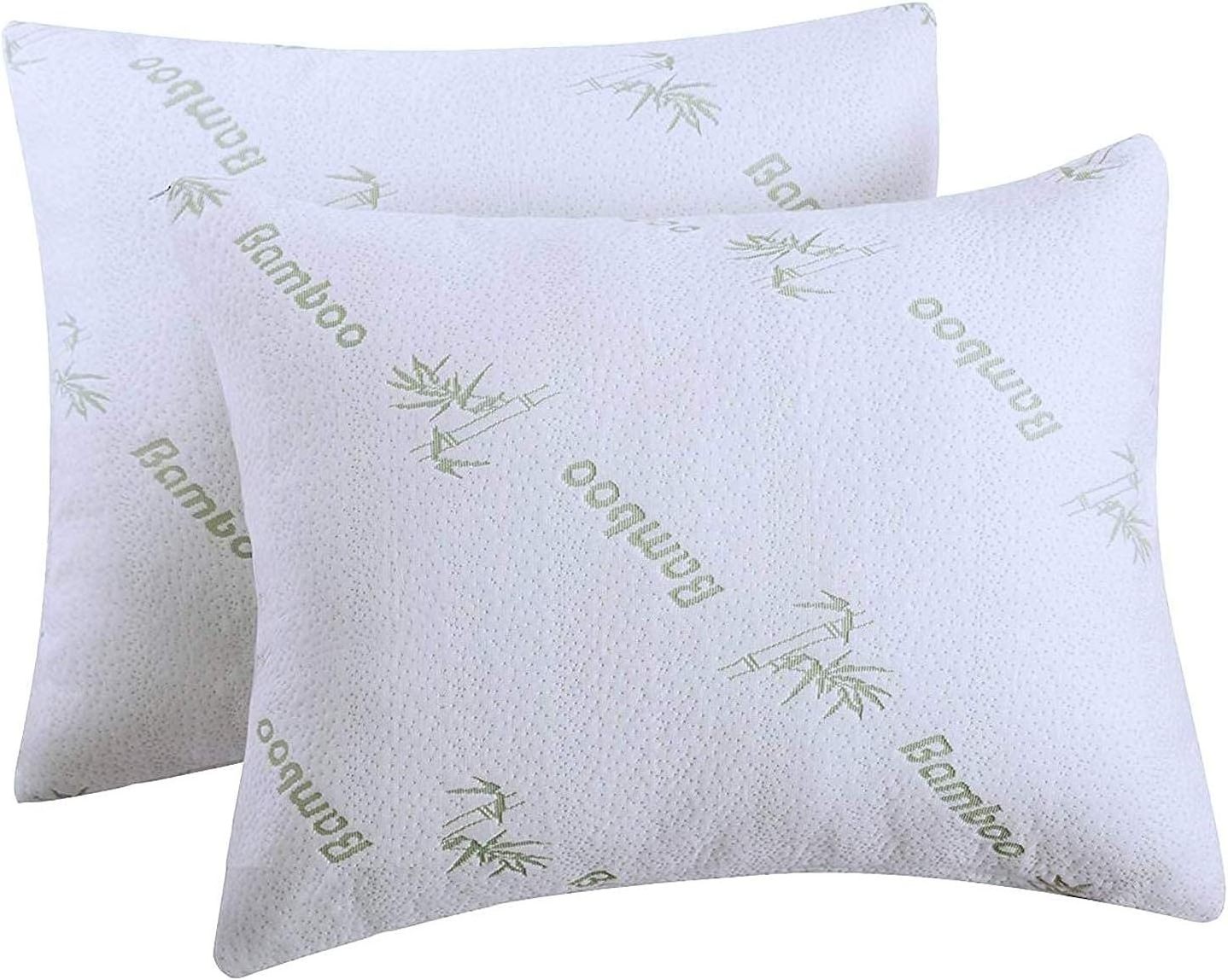 Wholesale Decorative Pillow Covers White Bamboo Jacquard Zippered 100% Waterproof Pillow Case