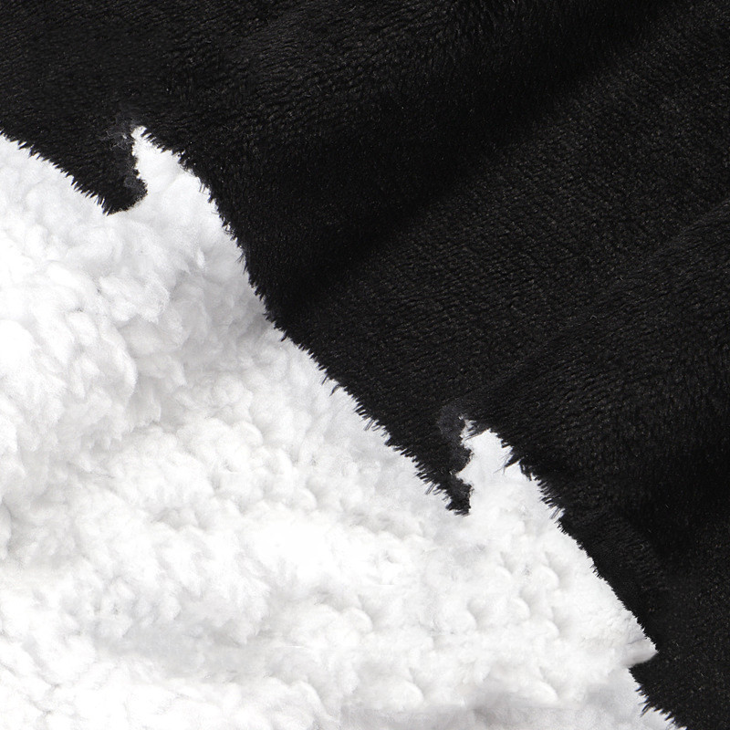 Custom double sided Thick Sherpa Flannel Blanket Fabric