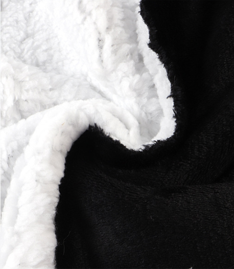 Custom double sided Thick Sherpa Flannel Blanket Fabric