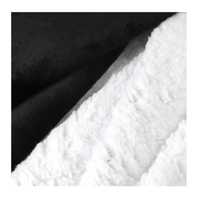 Custom double sided Thick Sherpa Flannel Blanket Fabric