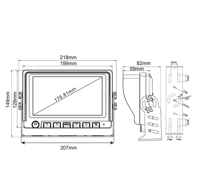 Work Light Wireless Camera System for Engineering construction machinery, truck, 4g wifi cctv