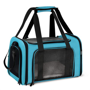 Durable Expandable Airline Approved Cat Dog Shoulder Bag Solid for Travel Oxford Pet Cages Hot Sale High Quality Carrier