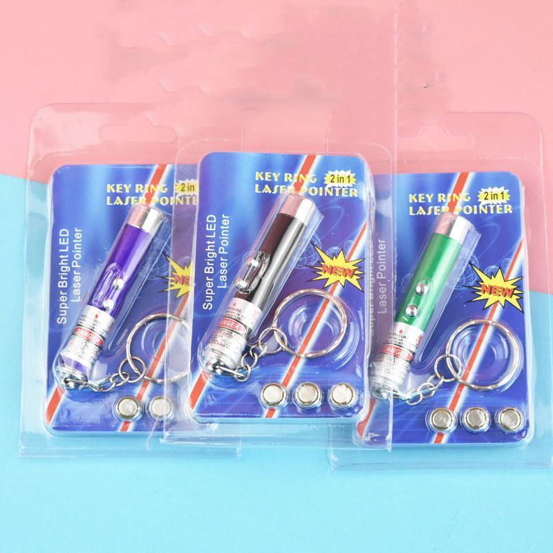 Flashlight Interactive Toy High Class Promotional Keychain Toys Led Red Laser Pointer Pen