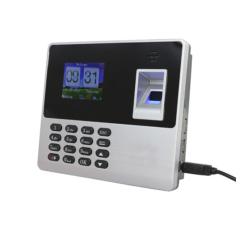 Software Free CE Biometric Time Recording System Clock In Fingerprint Attendance Machine