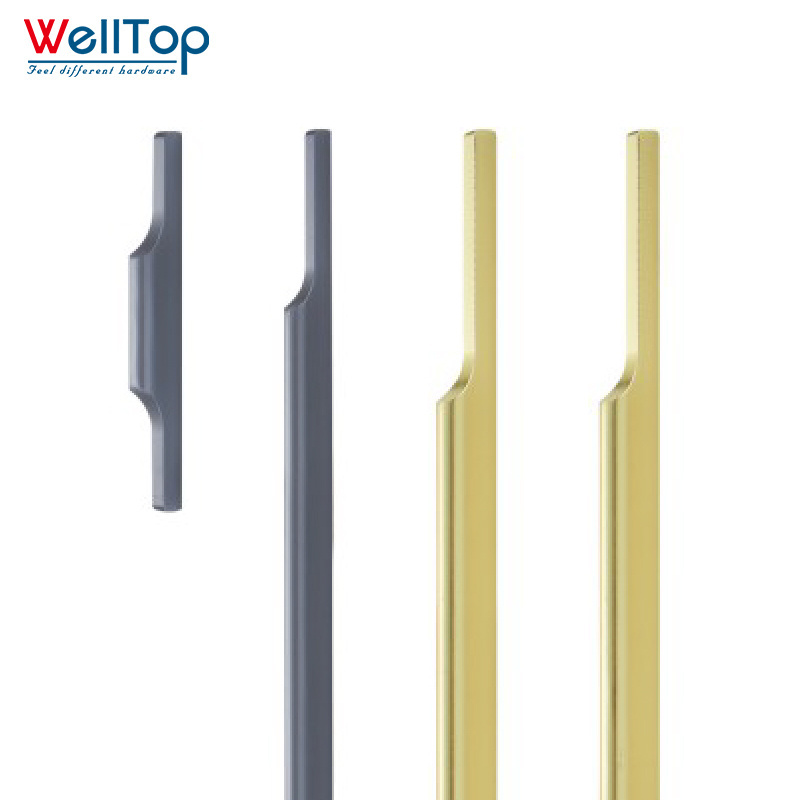 A-11  WELLTOP Hot Sale Manufacturer Low Price Aluminum Handles Cabinet Aluminum Door Handle Pull for Kitchen