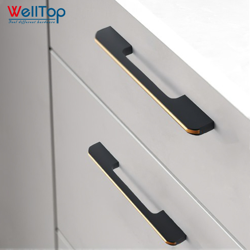 A-10  WELLTOP Hot Sale Manufacturer Low Price Aluminum Handles Cabinet for Kitchen