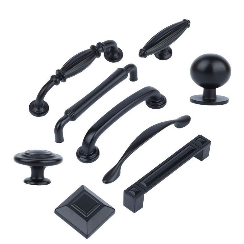 Cupboard Drawer Handles Knob Pull Handle VT-01.052 Oil Rubbed Bronze BLACK Bin Cup Pulls and Black