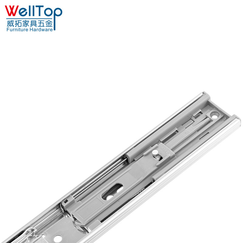 High Quality Push Opening Drawer Slide Rail Soft Closing Slide VT-15.008 Heavy Load 45mm