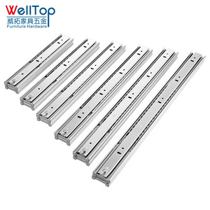 High Quality Push Opening Drawer Slide Rail Soft Closing Slide VT-15.008 Heavy Load 45mm