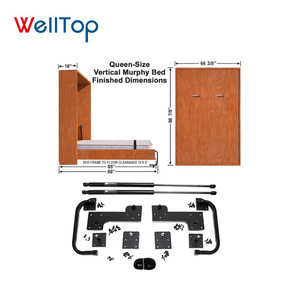 Wallbed Folding Horizontal Hidden Wall Bed Bedroom Furniture Modern Storage Bed OEM/ODM WT-B02 Factory Direct Murphy Queen Size