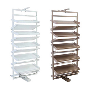 Manufacturer specializing in the production of space-saving rotating wooden shoe cabinets for home use VT-10.047