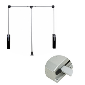 Welltop Bedroom wardrobe lift Closet metal clothes rod Wardrobes lifter rack pull down clothes hanger VT-10.001