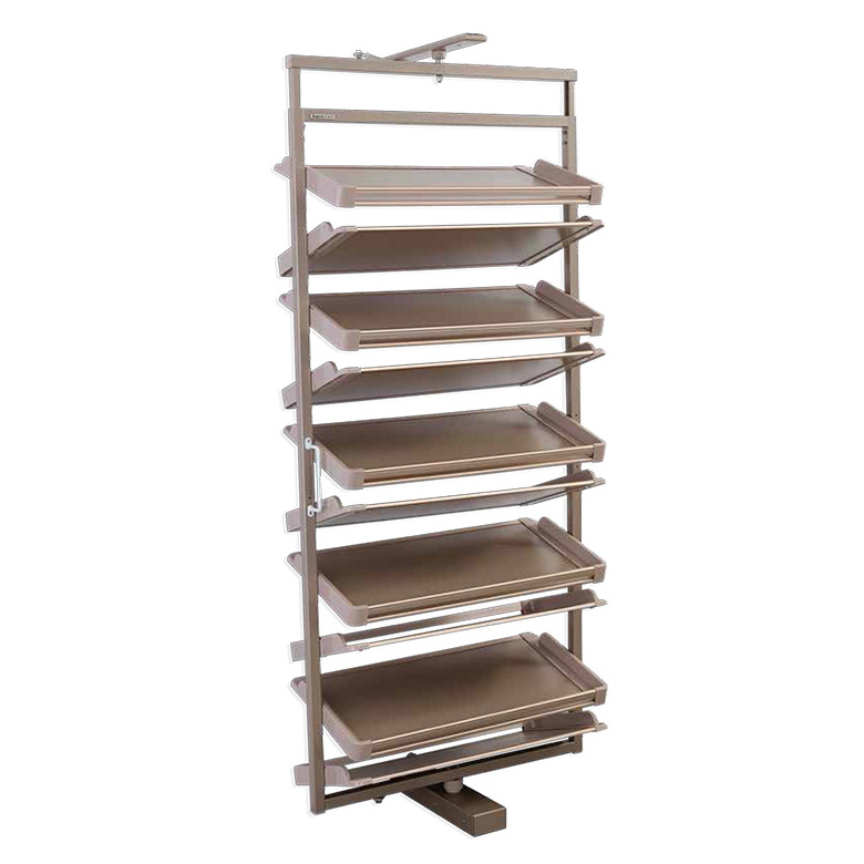 Manufacturer specializing in the production of space-saving rotating wooden shoe cabinets for home use VT-10.047